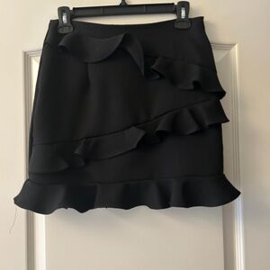 Black Ruffle Skirt Size Small